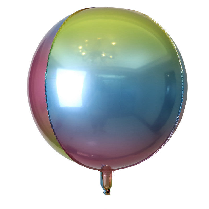 Gradient Color Round Ball Series Carnival Festival Aluminum Foil Aluminum Foil Balloon